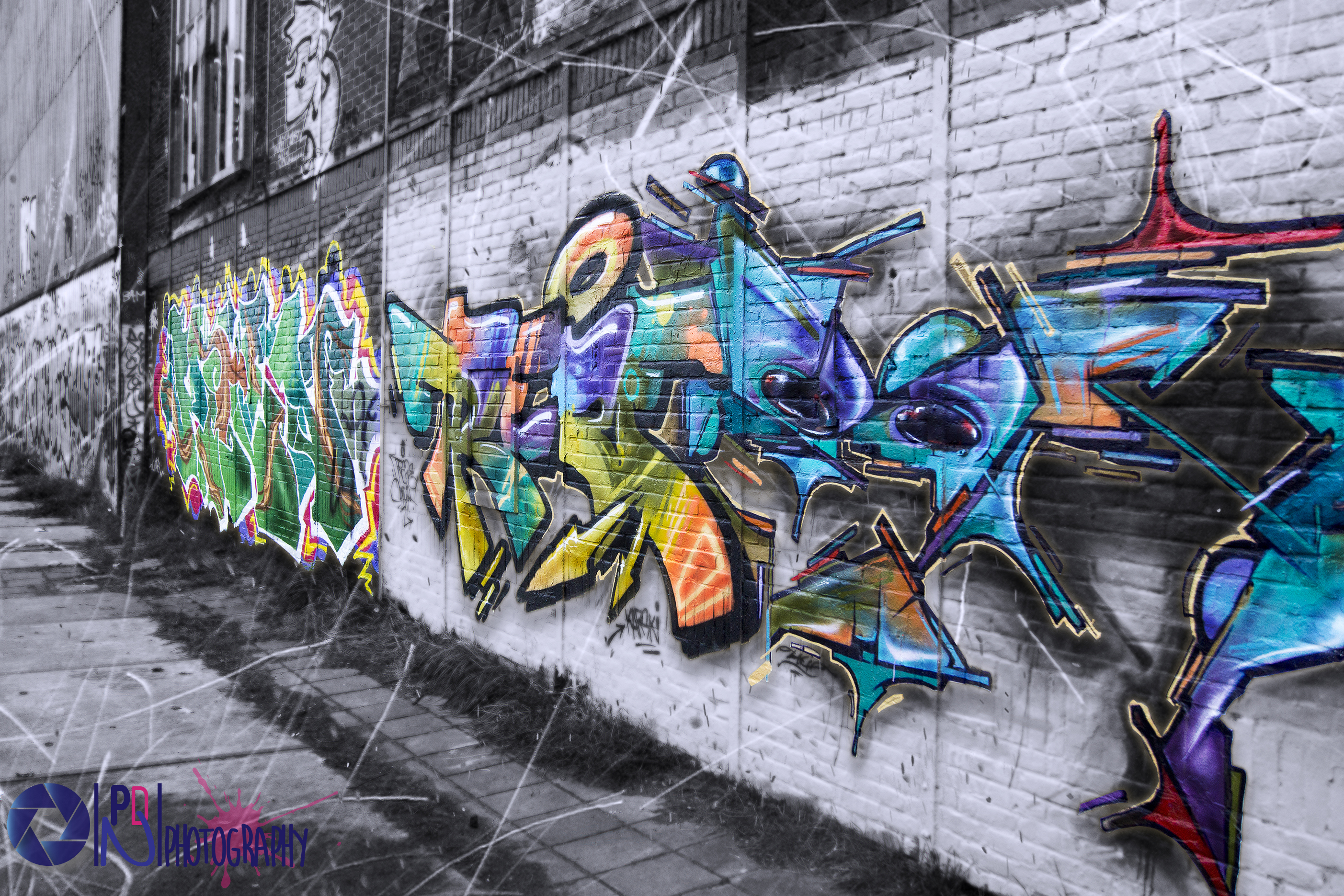 Bewerkte foto van Graffiti